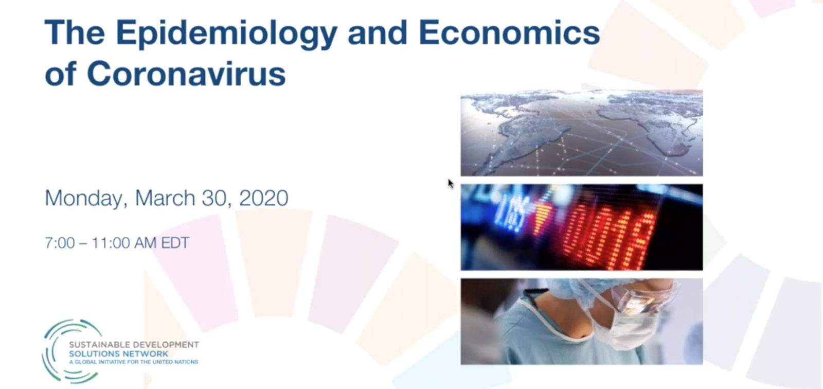 The Epidemiology and Economics of Coronavirus